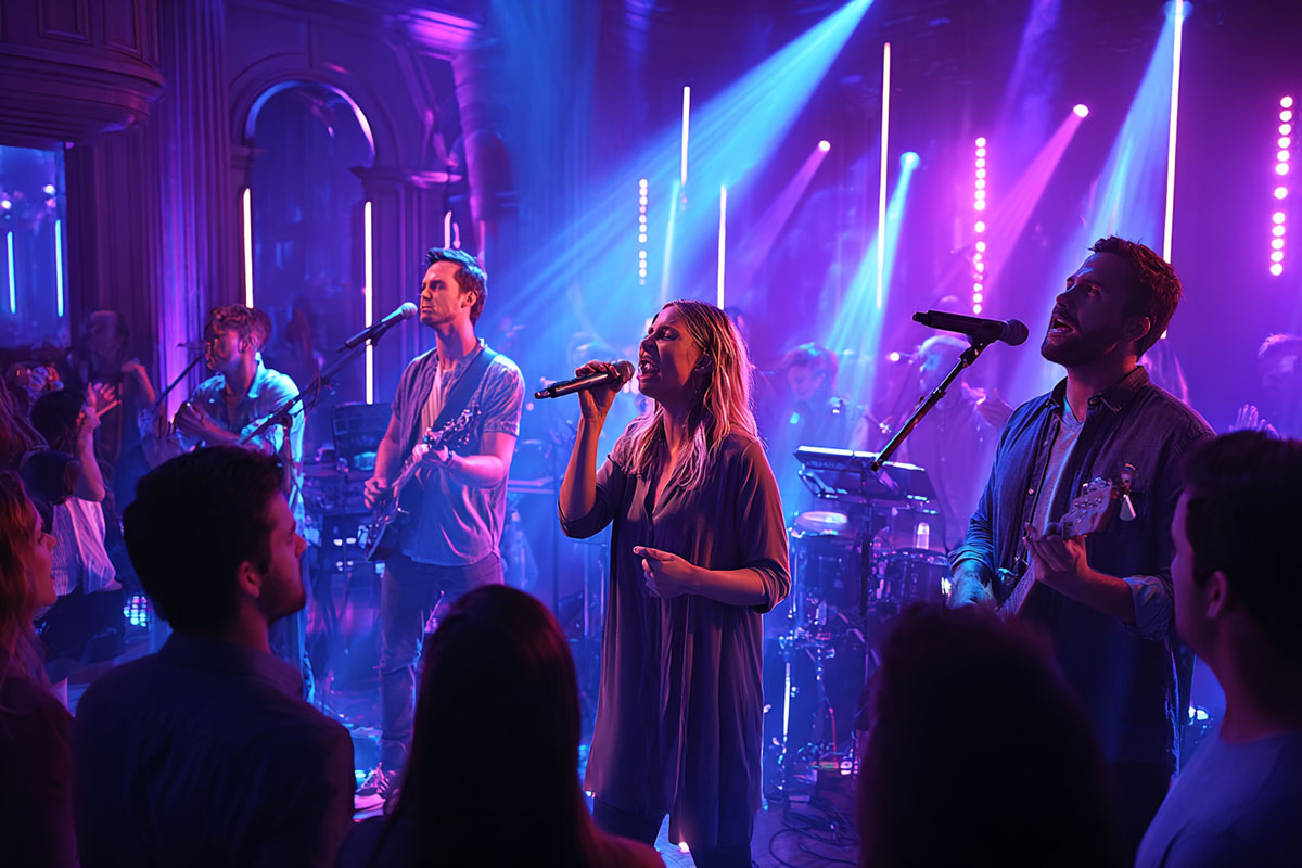 The Praise Team performing live